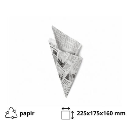 Vrećica za pomfrit 50 gr bijele novine 100 kom