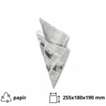 Vrećica za pomfrit 100 gr bijele novine 100 kom