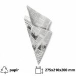 Vrećica za pomfrit 250 gr bijele novine 100 kom
