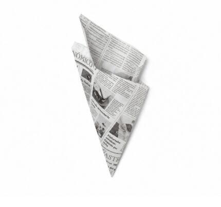 Vrećica za pomfrit 250 gr bijele novine 100 kom