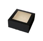 Kutija za torte s prozorom 200x200x90 crna [10 kom/pak]