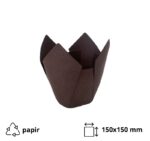 Papirnate košarice za muffine TULIP 150×150 smeđa