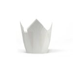 Papirnate košarice za muffine TULIP 140×140 bijela