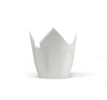 Papirnate košarice za muffine TULIP 140×140 bijela