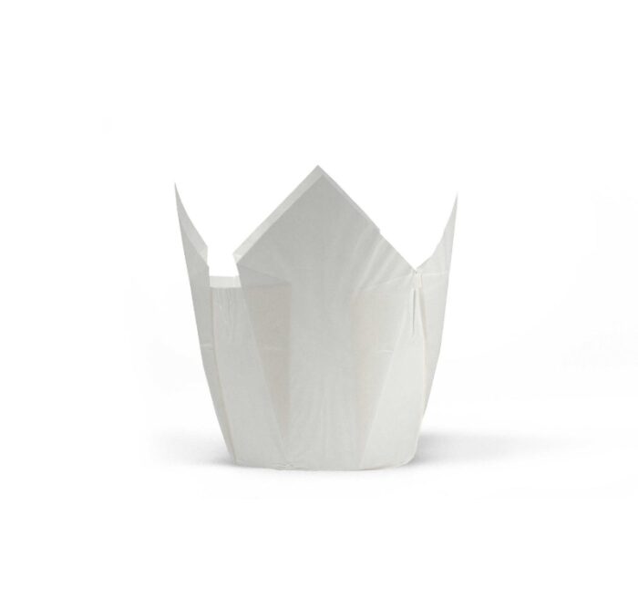 Papirnate košarice za muffine TULIP 140×140 bijela