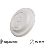 Poklopac sa zatvaračem sugarcane d=90 mm, bijela 50 kom