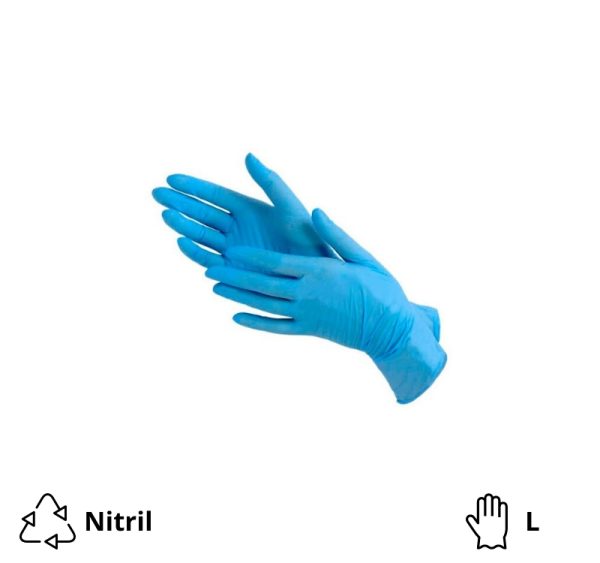 Nitrilne rukavice 100 kom/paket plava L