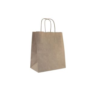 Papirnata vrećica s uvijenim ručkama 260х170х255 mm kraft 300 kom/pak