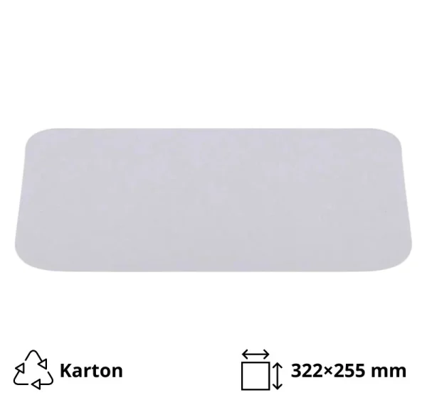 Poklopac za alu posudu 3180 ml 322×255 mm 100 kom