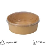 Papirnata posuda 750 ml sa poklopcem PET 50 kom