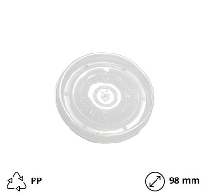 Poklopac PP za papirnatu posudu 500 ml d=98 mm [10 kom/pak]