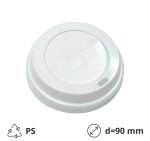 Poklopac s rupom PS d=90 mm, bijeli 100 kom