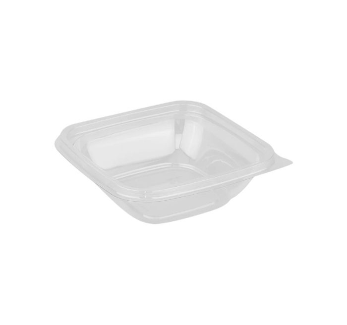Posuda PET 250 ml 126x126x38,5 mm prozirna, bez poklopca [50 kom/pak]