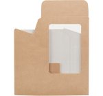 Posuda za wrap/tortilje s folijom 90x50x130 mm kraft 50 kom