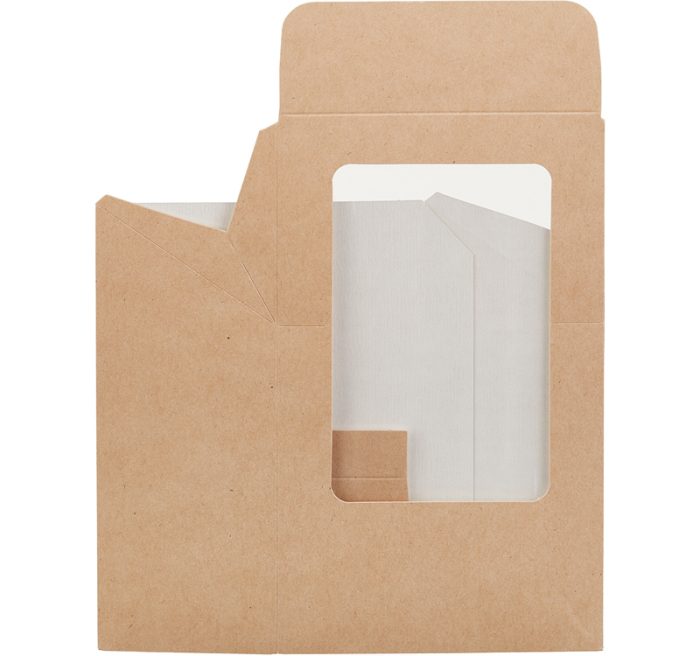 Posuda za wrap/tortilje s folijom 90x50x130 mm kraft 50 kom