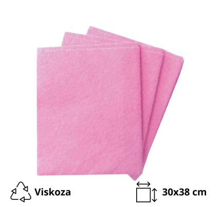Krpa od viskoze univerzalna 30×38 cm ružičasta 3 kom