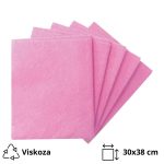Krpa od viskoze univerzalna 30x38 cm ružičasta 5 kom