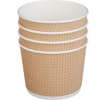 Papirnata posuda Tambien ECO 520 ml d=110 mm h=84,5 mm valoviti kraft, točkasta, bez poklopca 25 kom