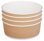 Papirnata posuda Tambien ECO 1090 ml d=166 mm h=65 mm kraft, točkasta, bez poklopca [25 kom/pak]