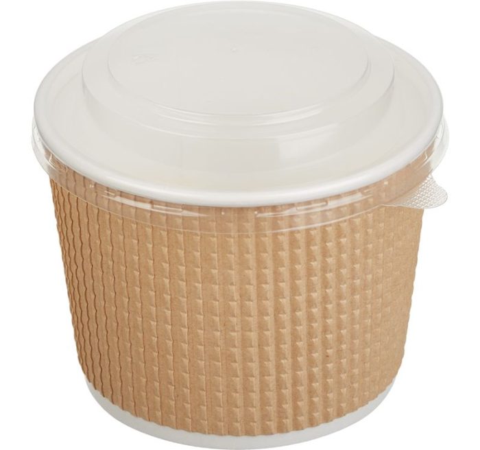 Poklopac PP za papirnatu posudu Tambien 380/520 ml d=110 mm [50 kom/pak]