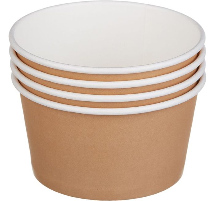 Papirnata posuda Tambien ECO 380 ml d=110 mm h=60 mm kraft, bez poklopca 50 kom