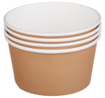 Papirnata posuda Tambien ECO 720 ml d=135 mm h=68mm kraft, bez poklopca 50 kom