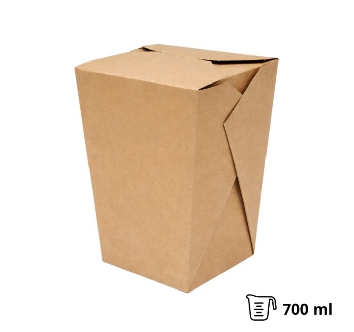 Papirnata posuda za WOK 700 ml kraft [50 kom/pak]