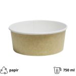 * Papirnata posuda za salatu 750 ml d=146 mm h=65 mm kraft, bez poklopca [50 kom/pak]