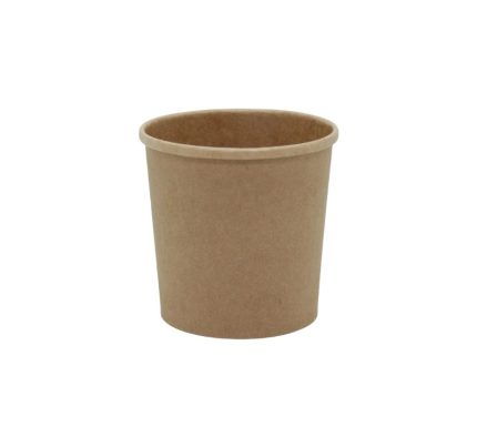 Papirnata posuda Tambien ECO 340 ml d=90 mm h=85 mm kraft, bez poklopca [25 kom/pak]