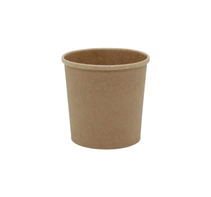 Papirnata posuda Tambien ECO 340 ml d=90 mm h=85 mm kraft, bez poklopca [25 kom/pak]