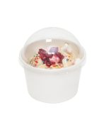 Poklopac PS za papirnatu posudu 130 ml kupola bez otvora d=75 mm 50 kom [50 kom/pak]