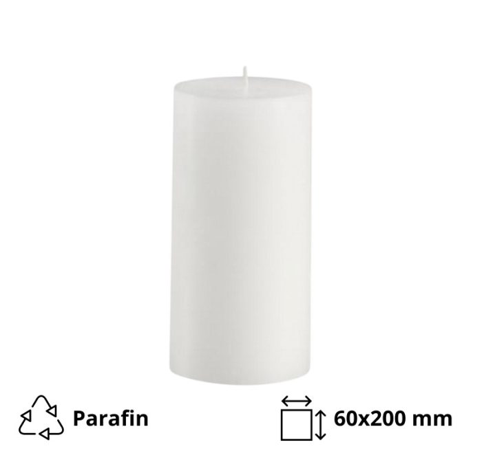 Svijeća 60×200 mm bijeli