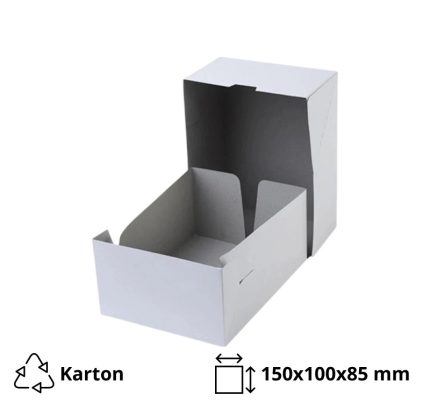 Papirnata posuda 150x100x85 mm biejla [6 kom/pak]