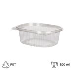 Posuda za poklopcem PET 500 ml 157×130х56 mm prozirna [313 kom/pak]