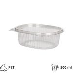Posuda za poklopcem PET 500 ml 157x130х56 mm prozirna [313 kom/pak]