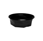 Posuda PET 200 ml d=116 mm h=38 mm crna, bez poklopca [100 kom/pak]