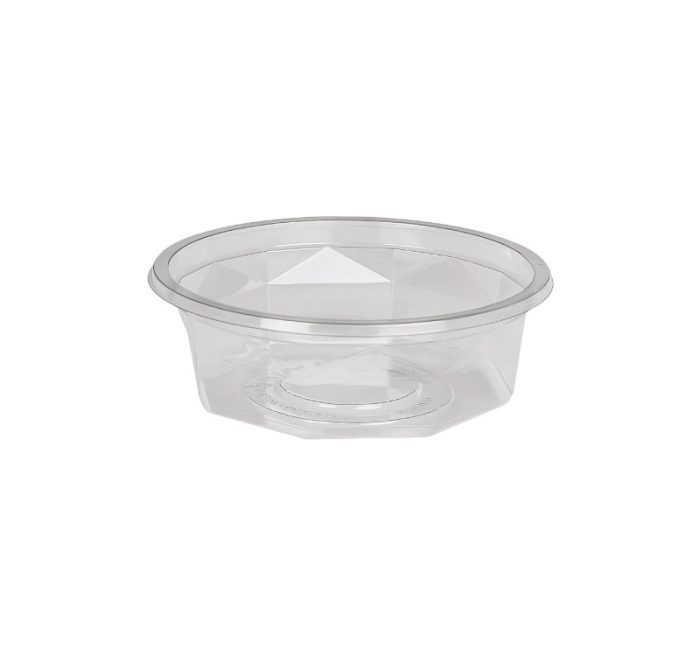 Posuda PET 200 ml d=116 mm h=38 mm prozirna, bez poklopca [100 kom/pak]