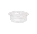 Posuda PET 250 ml d=116 mm h=45 mm prozirna, bez poklopca [100 kom/pak]