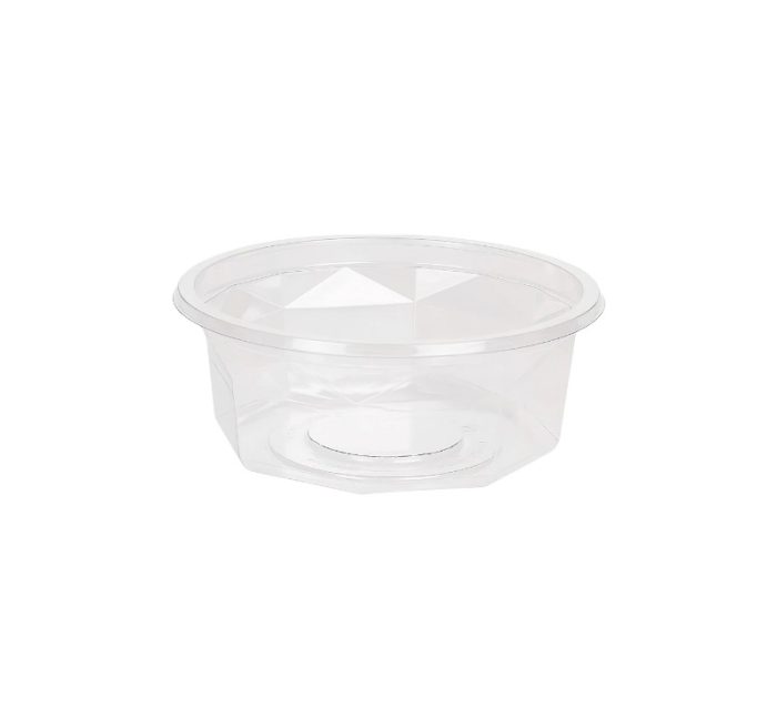 Posuda PET 250 ml d=116 mm h=45 mm prozirna, bez poklopca [100 kom/pak]