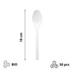Žlica BIO ECO Spoon 180 mm bijela 50 kom