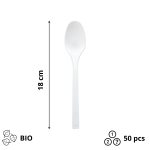 Žlica BIO ECO Spoon 180 mm bijela 50 kom