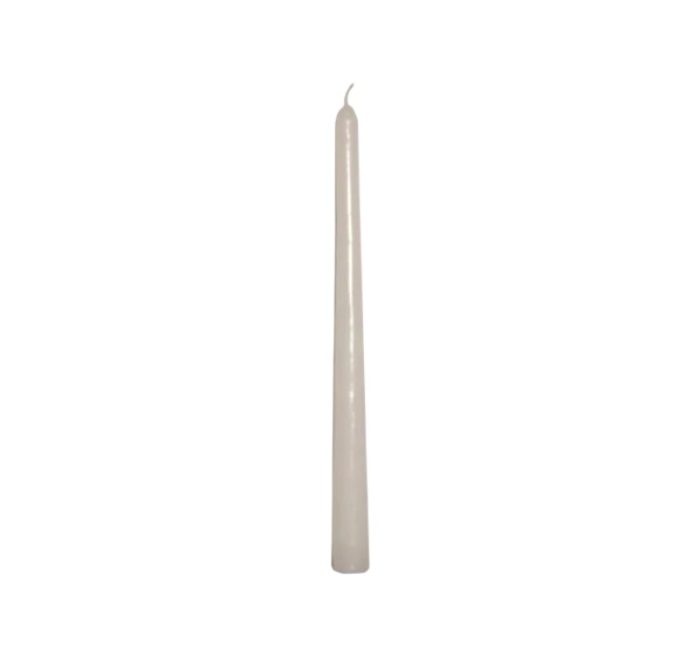 Konusna svijeća bijela h=25 cm