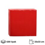 Papirnate salvete 2 sl 33×33 cm crvene 630 l/pak