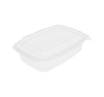Posuda za poklopcem PP 750 ml 185×135х55 mm prozirna [50 kom/pak]