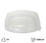 Posuda za poklopcem PP 1500 ml 200×190х65 mm prozirna [50 kom/pak]