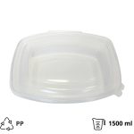 Posuda za poklopcem PP 1500 ml 200x190х65 mm prozirna [50 kom/pak]
