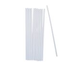Slamke plastične l=240 mm d=8 mm prozirna 250 kom/pak