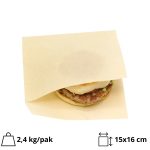 Vrećica za hamburgere M 150x160 mm kraft 1000 kom/pak