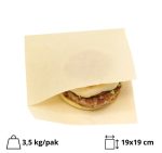 Vrećica za hamburgere L 190×190 mm kraft 1000 kom/pak
