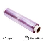 Folija prehrambena PVC 45 cm x300 m 8 μm